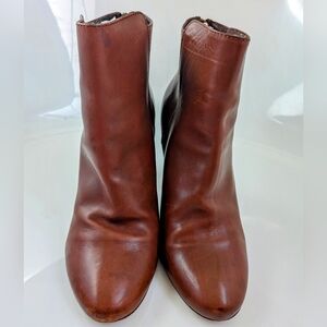 J. Crew Ankle Boots in Camel Leather